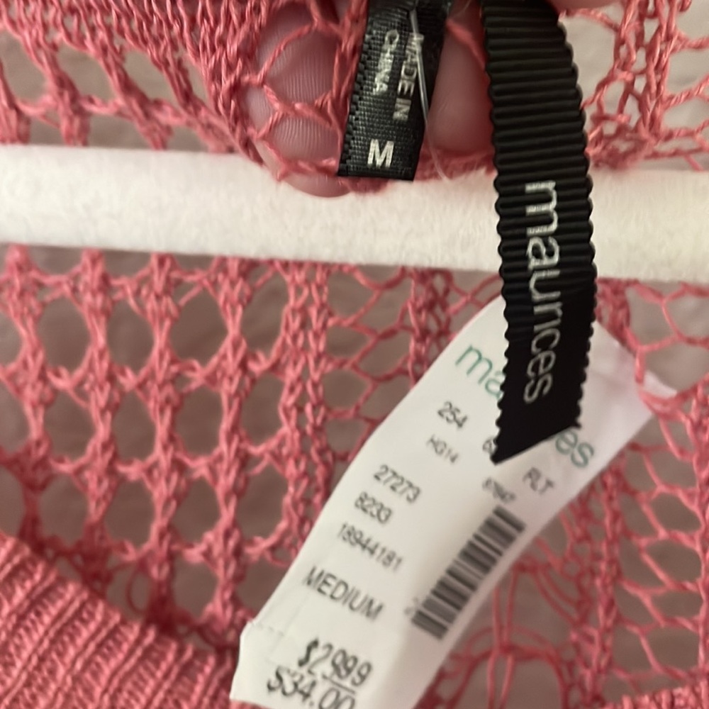 Maurice’s sweater in a muted coral color. NWT - Picture 3 of 4
